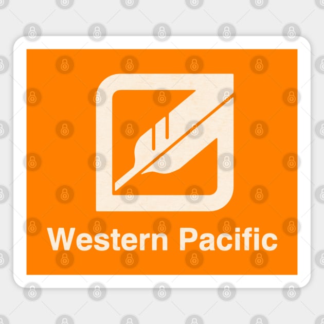 Western Pacific Railroad Magnet by Turboglyde